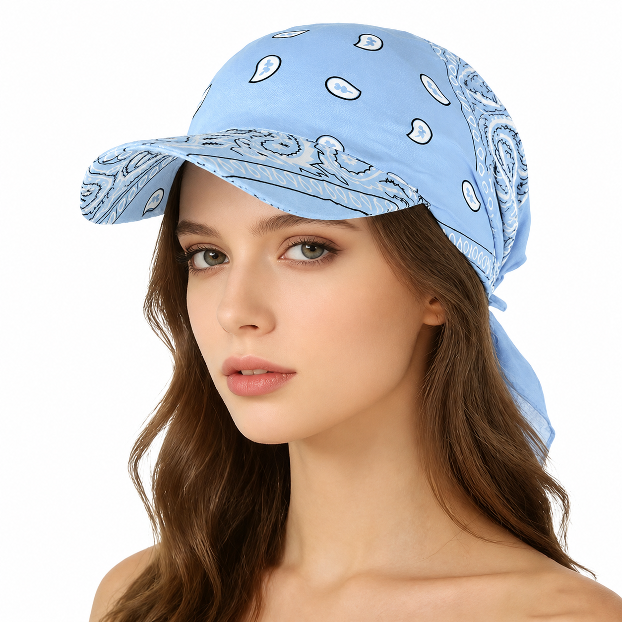 ☀️🧢 Il cappellino Paisley 2 in 1: estetica di alta moda e protezione solare totale!