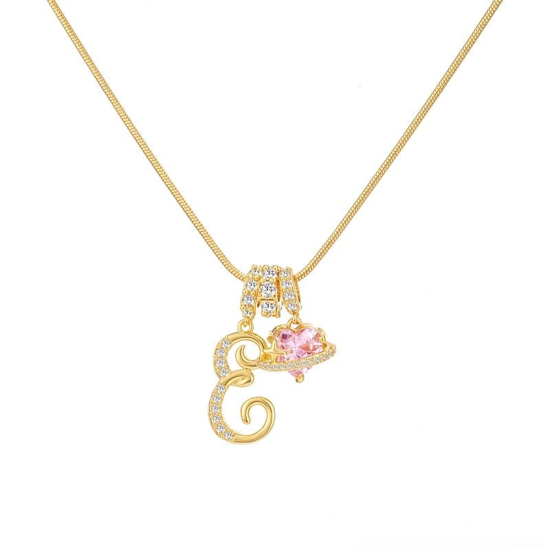 💖Sconto illimitato del 50%✨Collana con ciondolo a tre strati con lettere dalla A alla Z