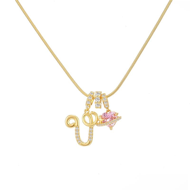 💖Sconto illimitato del 50%✨Collana con ciondolo a tre strati con lettere dalla A alla Z