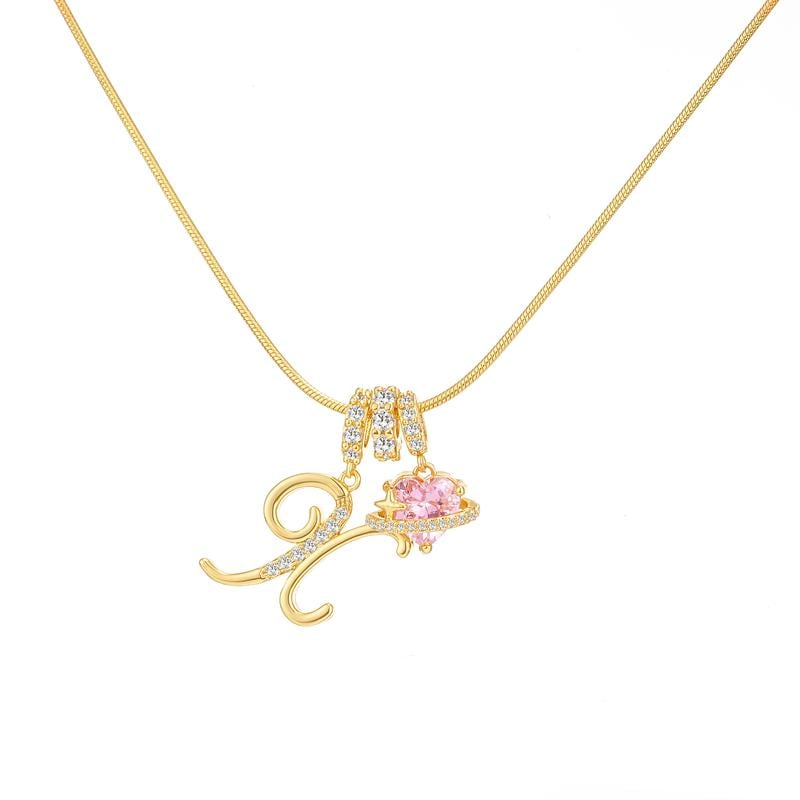💖Sconto illimitato del 50%✨Collana con ciondolo a tre strati con lettere dalla A alla Z