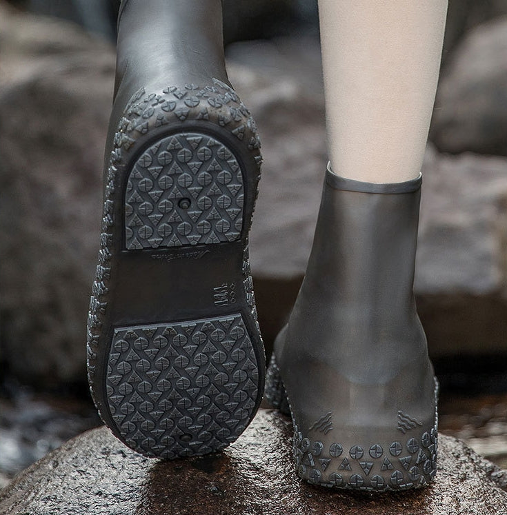 👟💧 Copriscarpe impermeabili rinforzati--resta asciutto e sicuro su strade bagnate e fangose