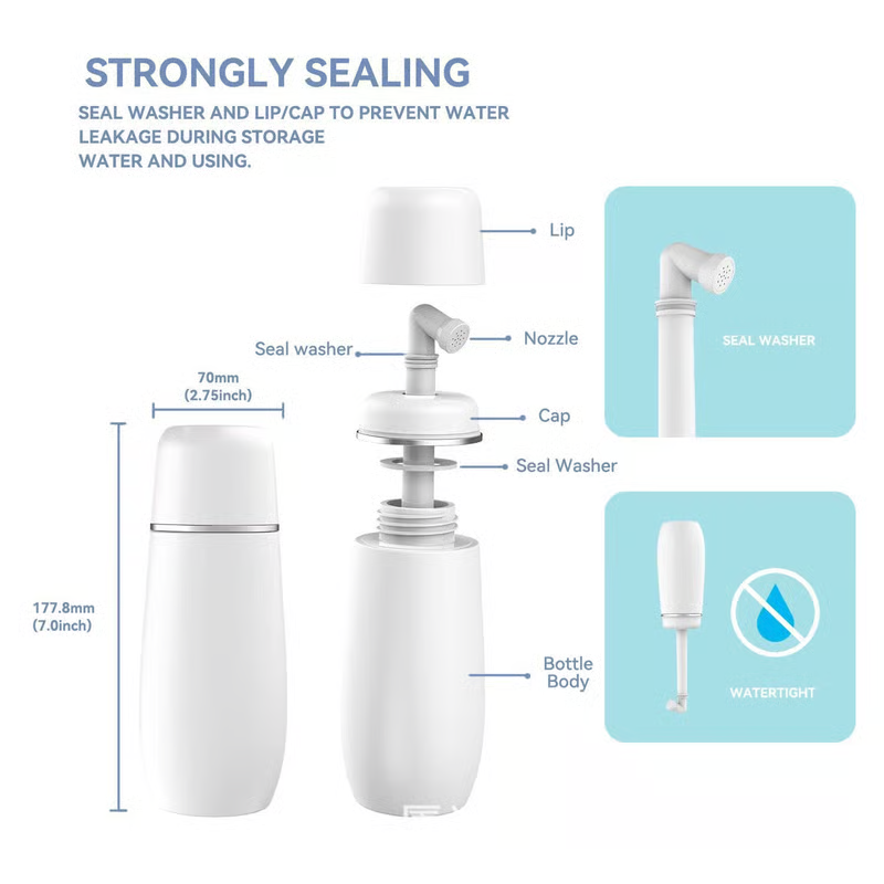 💧Sciacqua portatile🧼– 🕌Perfetto per l'igiene quotidiana, a prova di perdite