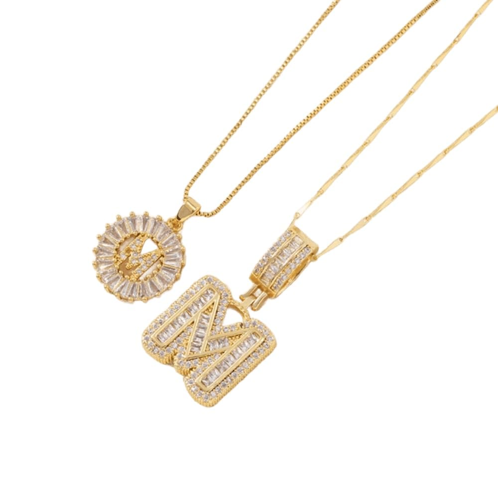 🎁Offerta di Capodanno, sconto del 50%💖 Set di 2 ciondoli con letter