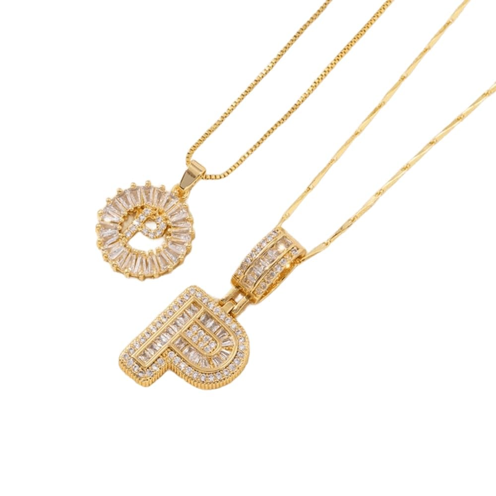 🎁Offerta di Capodanno, sconto del 50%💖 Set di 2 ciondoli con letter