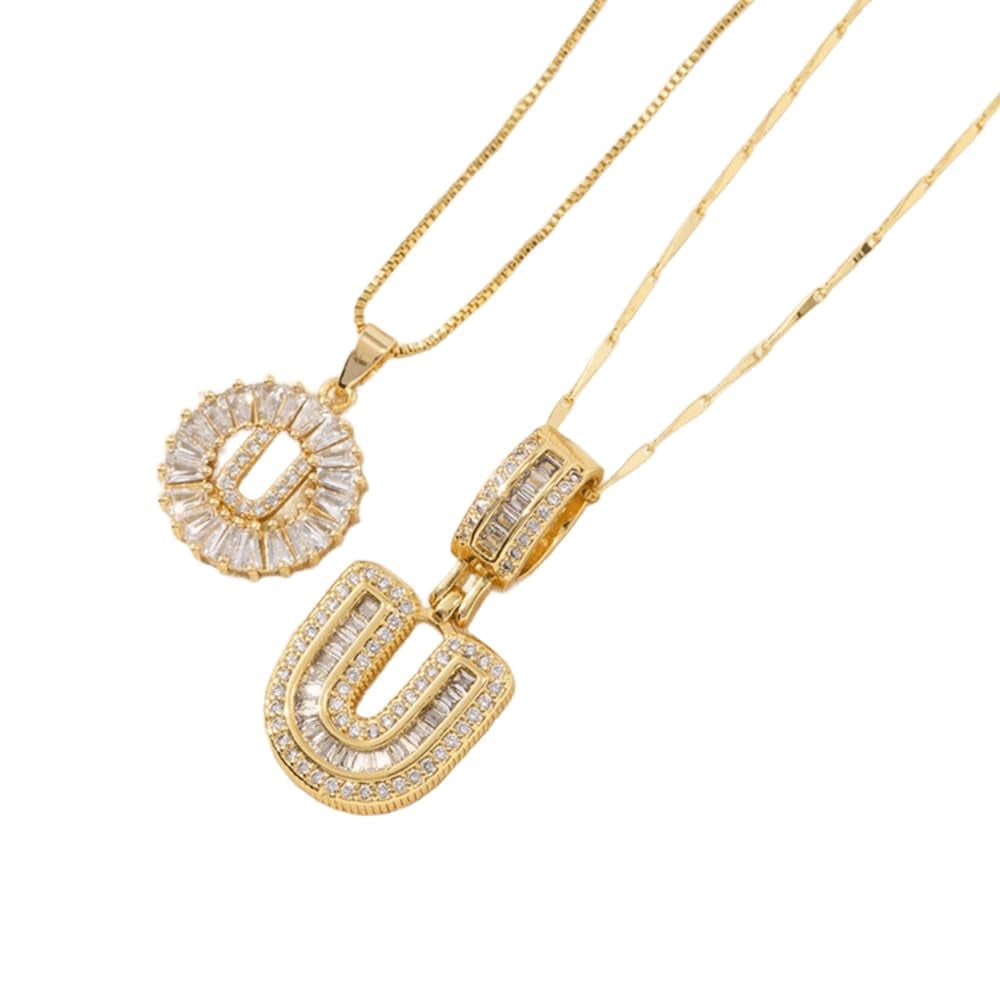 🎁Offerta di Capodanno, sconto del 50%💖 Set di 2 ciondoli con letter