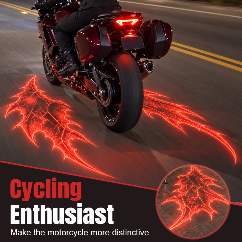 🏍️ Luci di proiezione ali del diavolo per moto