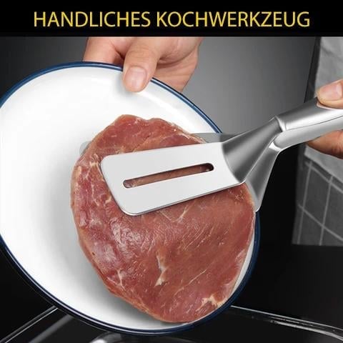 🍳🥩 Pinza-Spatola 2-in-1 in Acciaio Inox: Rivoluziona il Tuo Modo di Cucinare!