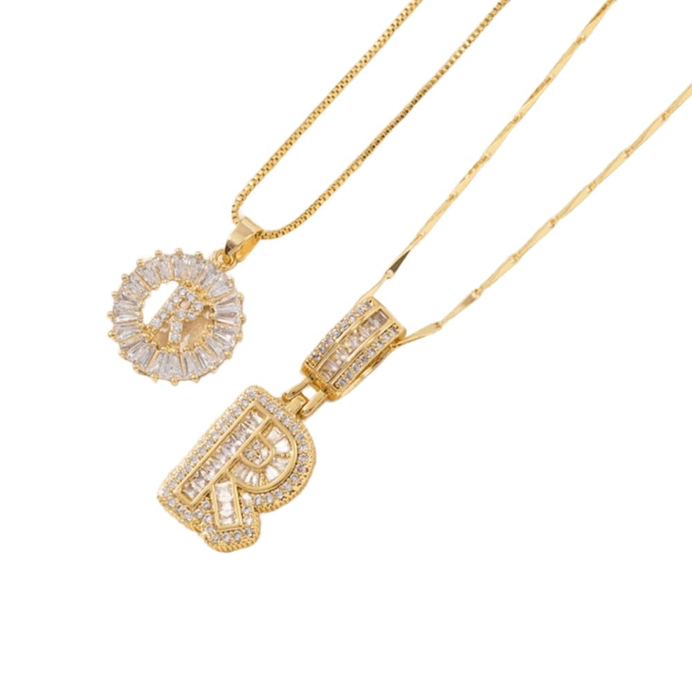 🎁Offerta di Capodanno, sconto del 50%💖 Set di 2 ciondoli con letter
