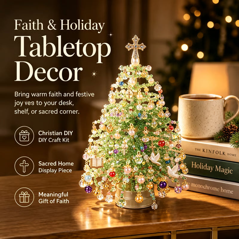 🎄✨ Kit fai da te per albero di Natale con perline – 🎅Crea la tua scintillante decorazione natalizia