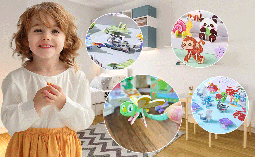 🦋 Esplora la natura con i puzzle 3D! 🐞✨