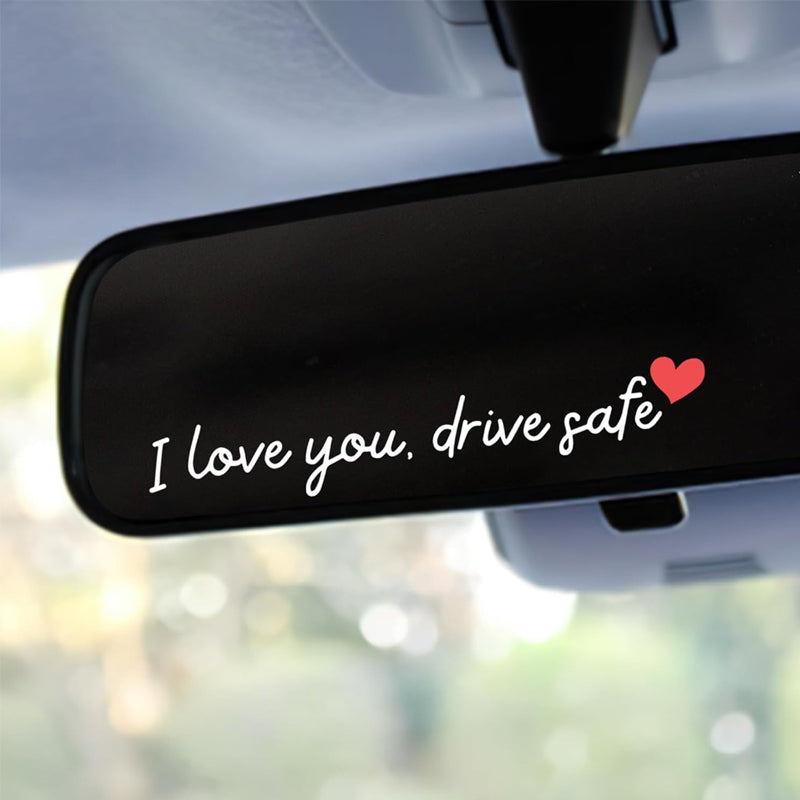 💖“I Love You Drive Safe“ adesivi a specchio
