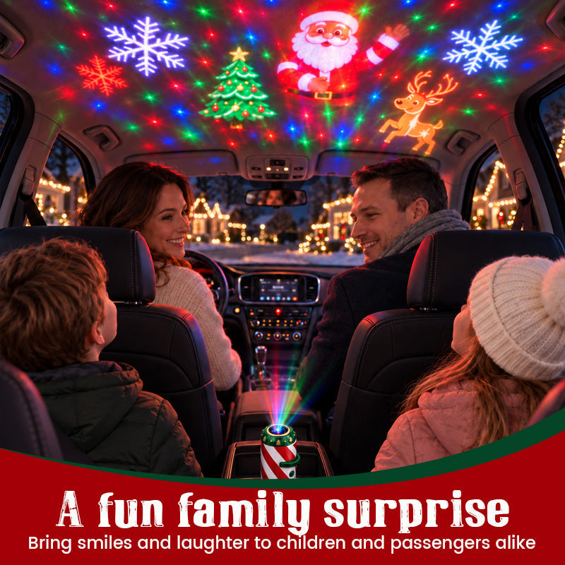🎄✨ Proiettore natalizio per auto--trasforma ogni viaggio in un magico Natale