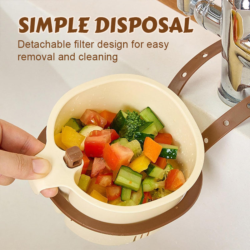 🧼🍅 Cestello Filtro da Lavello Appeso: Elimina i Residui di Cibo Senza Sporcarti le Mani!