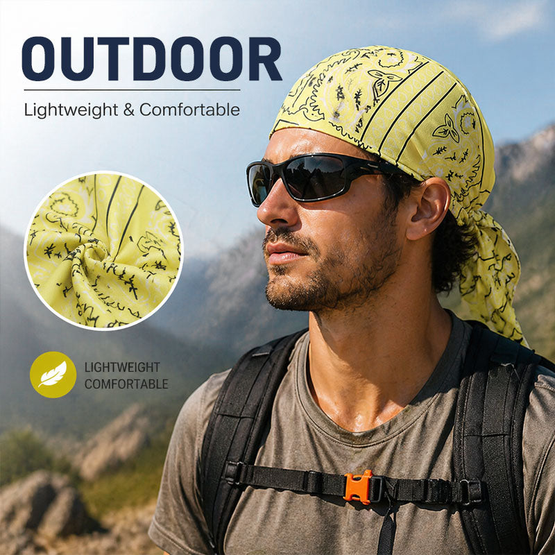 OFFERTA 1+1 GRATIS! 🎁 Domina la strada, dimentica il sudore. 🚴‍♂️💨 Cappello da pirata elasticizzato per sport all'aria aperta