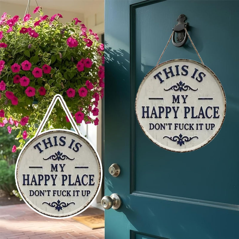 “This Is My Happy Place” &“This Is Our Happy Place”Door Sign--L'accento perfetto per il tuo ingresso. 🌟