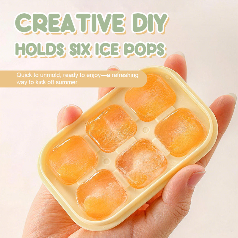 🎁OFFERTA 1+1 GRATIS! 🧊Cubetti di ghiaccio perfetti, senza sforzo--Mini vassoio per cubetti di ghiaccio – 6 scomparti