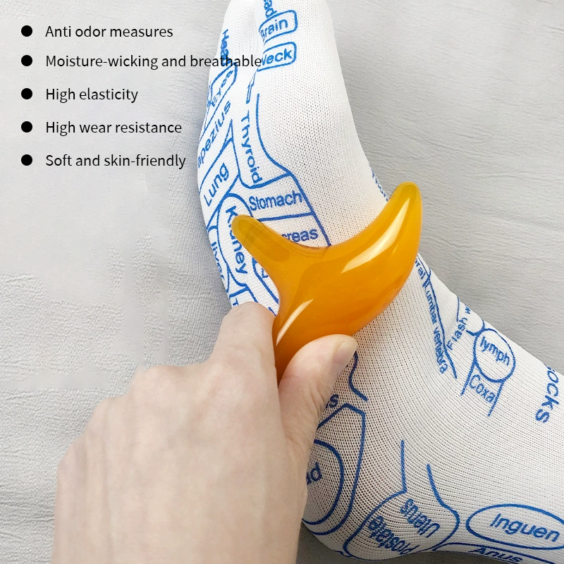 🧦 Kit Calzini per Riflessologia Plantare — Con Mappa dei Punti & Accessori per Digitopressione! 🦶✨