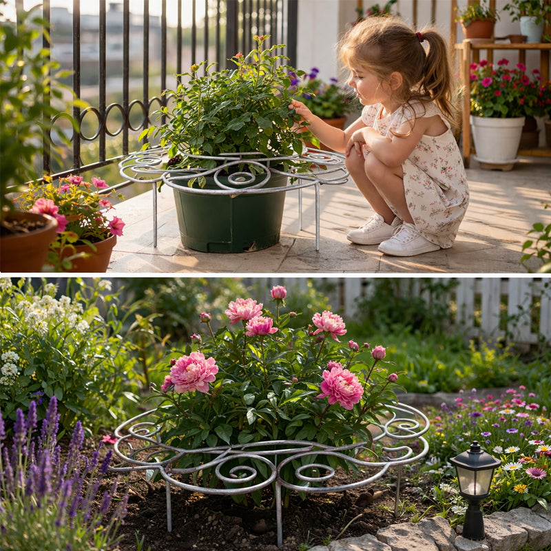 🌱SALDI DI PRIMAVERA 50%🌱 Supporto per piante in ferro pesante per fiori 🌸 I tuoi fiori si ergono maestosi e silenziosi