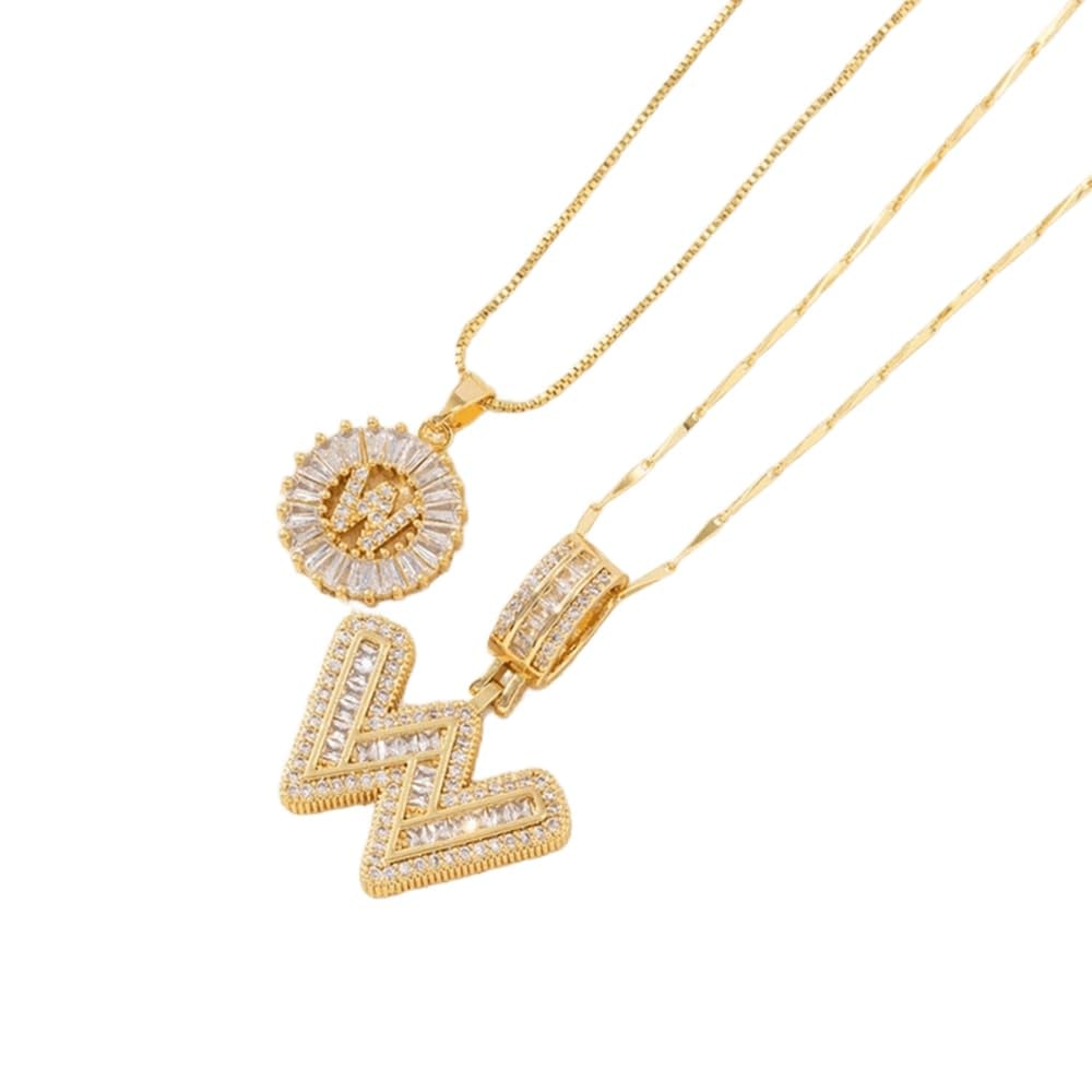 🎁Offerta di Capodanno, sconto del 50%💖 Set di 2 ciondoli con letter