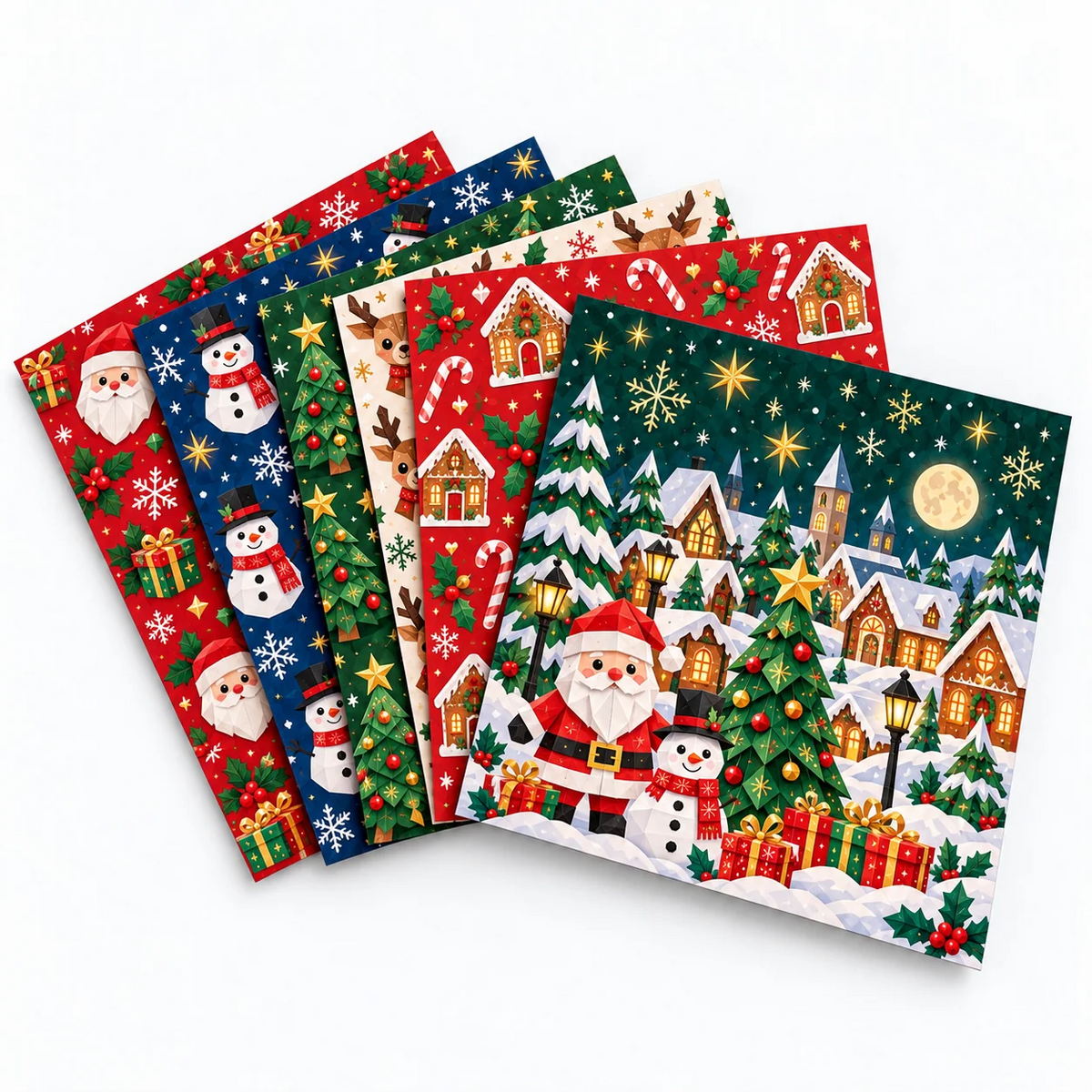 🎄Kit di lavoretti natalizi in carta – 250 fogli, 5 temi festosi per creare la magia di Natale in famiglia🌟