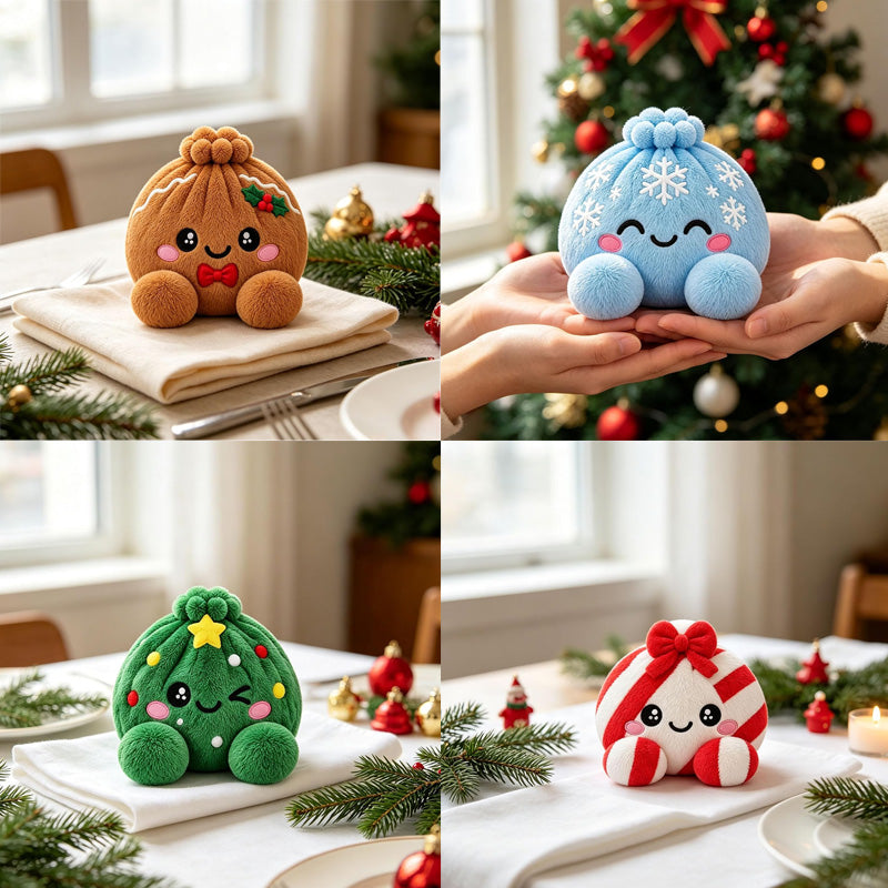 🎄🥟 Peluche Ravioli di Natale – Il regalo che apriranno, abbracceranno e mostreranno a tutti