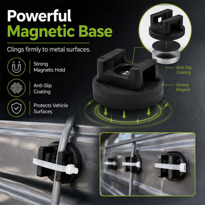 ✨ Clip Magnetiche Portacavi — Presa Salda & Anti-Graffio per un Ordine Perfetto! 🧲✨