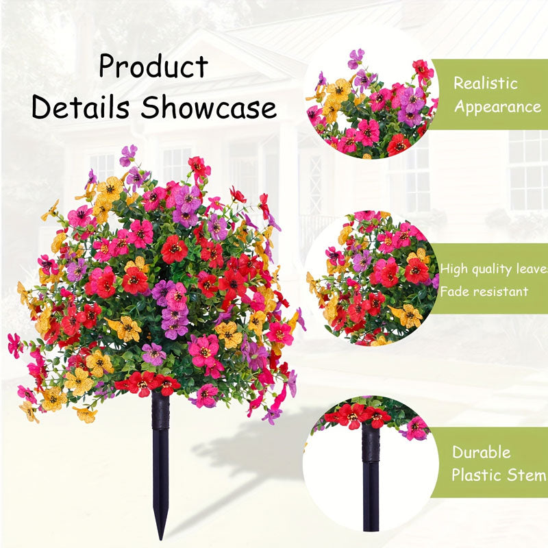 ✨🌷Eucalipto e violette artificiali come decorazione floreale per il terreno