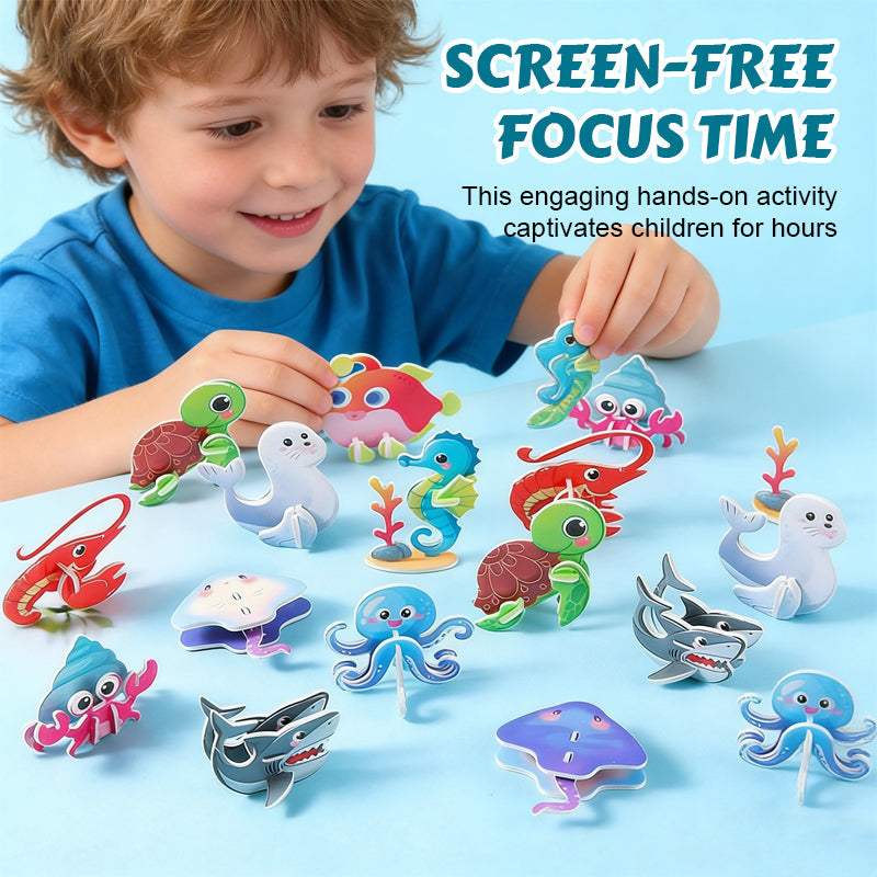 🦋 Esplora la natura con i puzzle 3D! 🐞✨