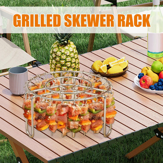 🍢 Griglia verticale per spiedini per friggitrice ad aria: spiedini succosi senza bisogno di maneggiarli! 🔥