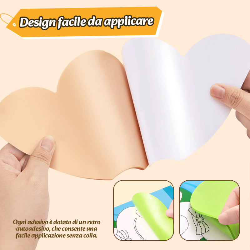 🐾 Kit di adesivi 3D in EVA per bambini