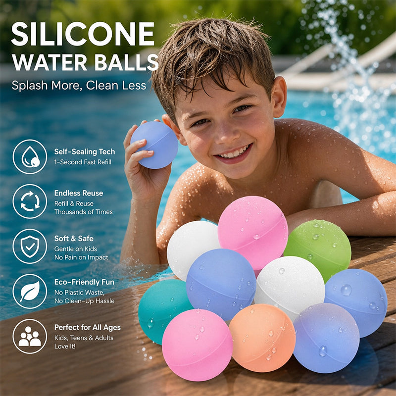 💦🎈 Reusable Self-Sealing Water Balloons