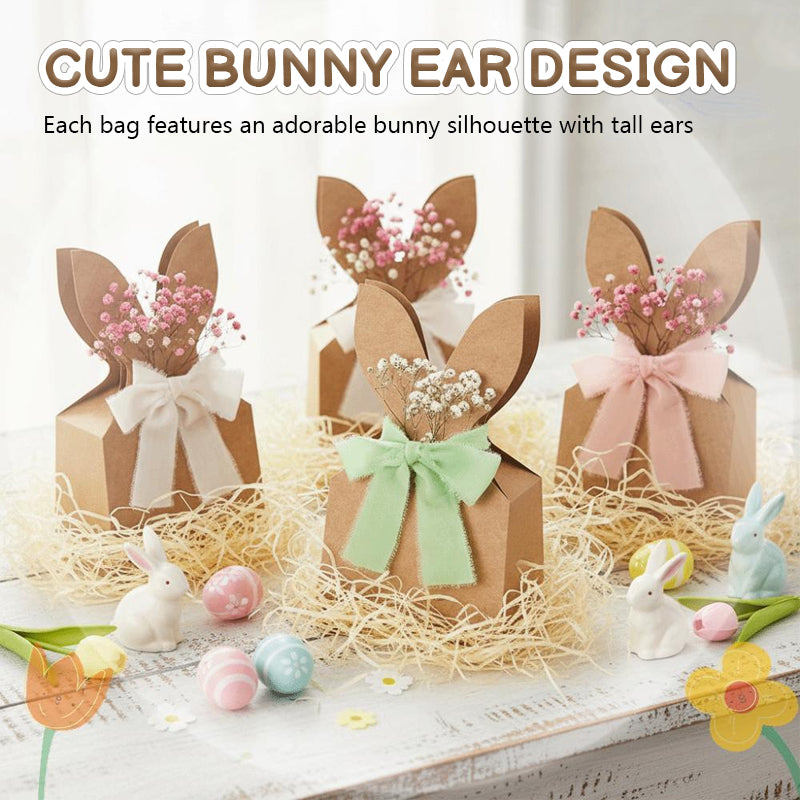 🐰 Decora la tua Pasqua: crea i tuoi sacchetti a forma di coniglietto pasquale con il nostro kit fai da te!🐰🌷