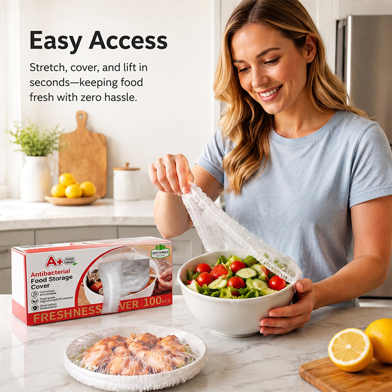 🥗 Copri contenitori elastici monouso--Freschezza e ordine in cucina