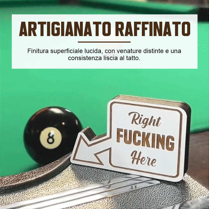 🎱 Segnapunti per 8 palline | Divertenti decorazioni in legno per tavoli da biliardo