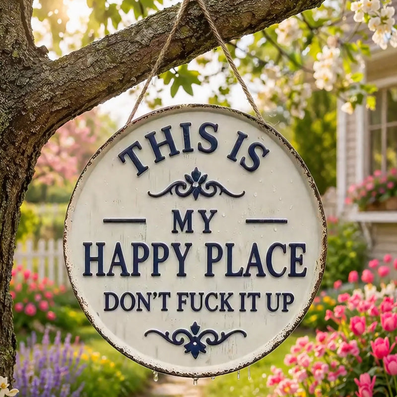 “This Is My Happy Place” &“This Is Our Happy Place”Door Sign--L'accento perfetto per il tuo ingresso. 🌟
