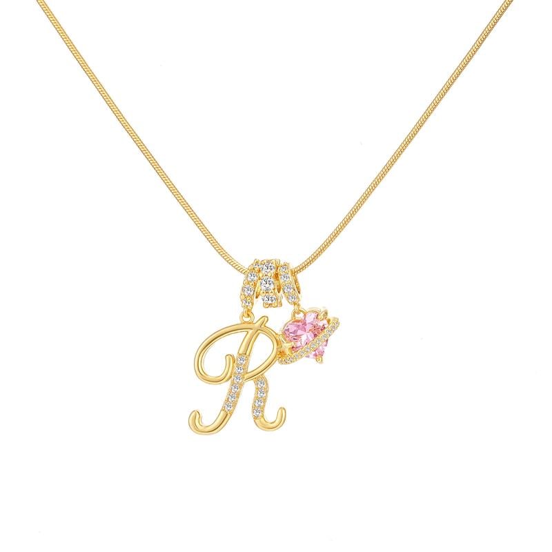 💖Sconto illimitato del 50%✨Collana con ciondolo a tre strati con lettere dalla A alla Z
