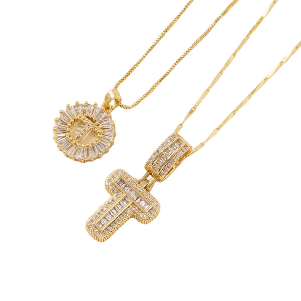 🎁Offerta di Capodanno, sconto del 50%💖 Set di 2 ciondoli con letter
