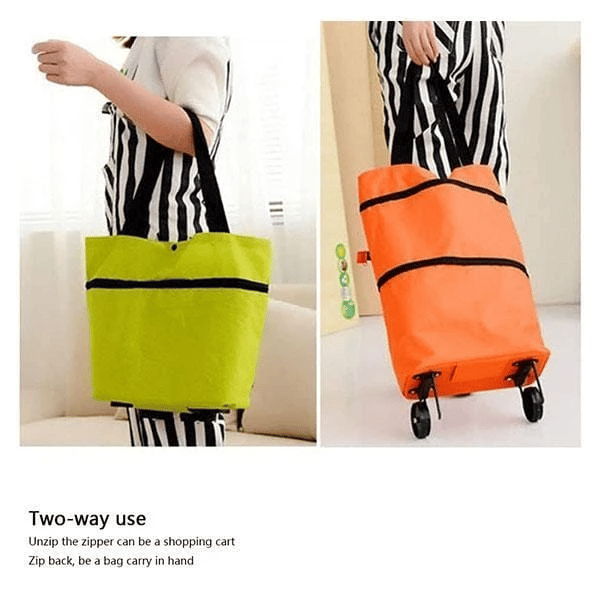 🔥Offerta imperdibile: sconto del 40%🧳Borsa per la spesa pieghevole 2 in 1🛒