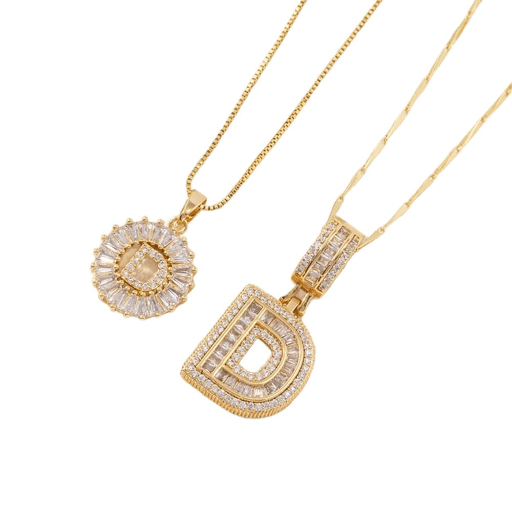 🎁Offerta di Capodanno, sconto del 50%💖 Set di 2 ciondoli con letter