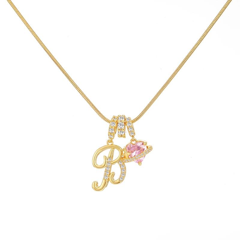 💖Sconto illimitato del 50%✨Collana con ciondolo a tre strati con lettere dalla A alla Z