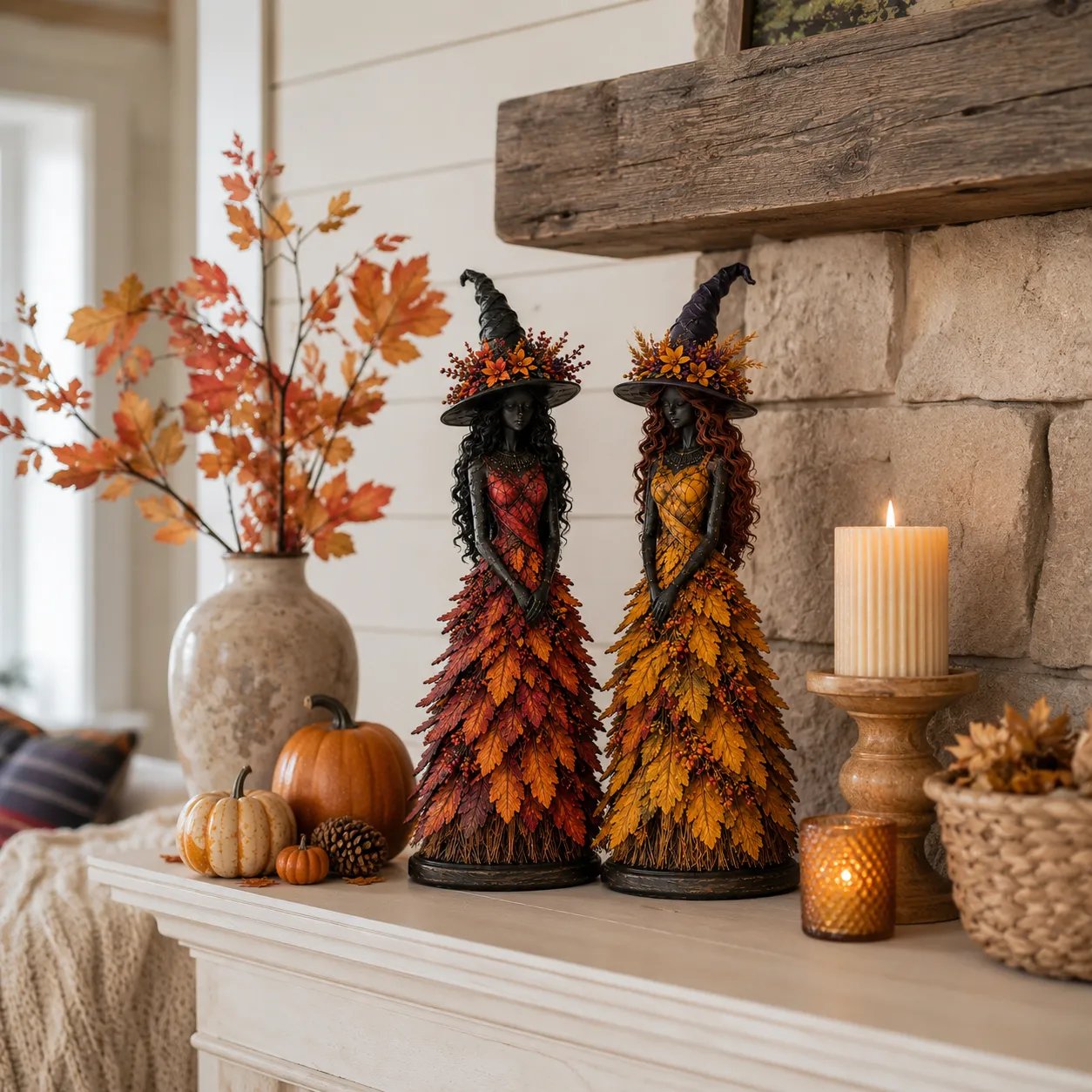 💥ULTIMO GIORNO SCONTO DEL 49% - 🧙 Statuetta Strega Autunno Incantato (📦Acquista 3, spedizione gratuita)