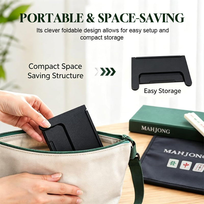 ✨Supporto portatile dal design innovativo per carte da Mahjong
