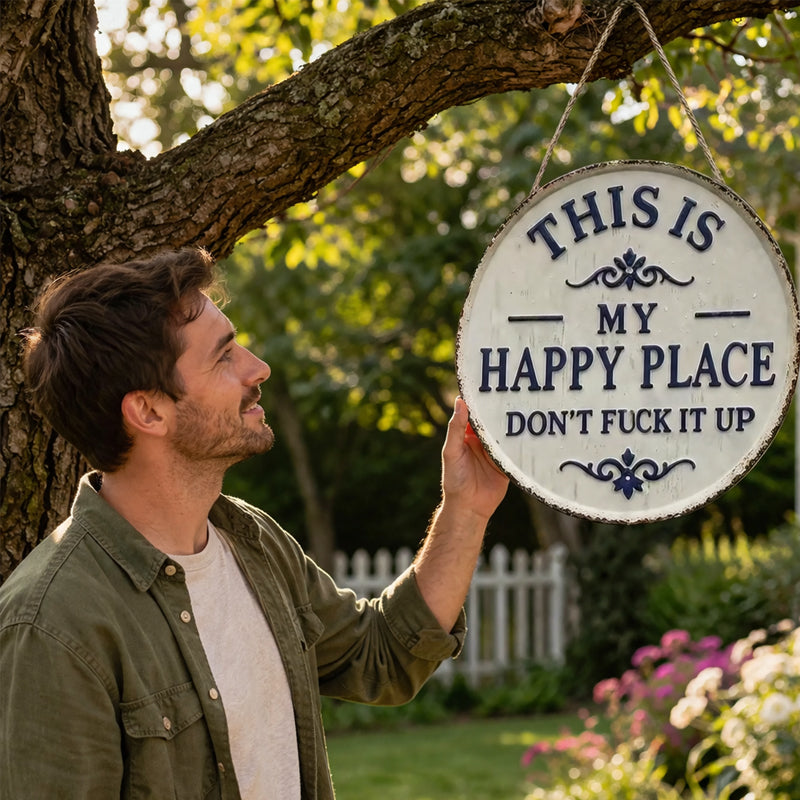 “This Is My Happy Place” &“This Is Our Happy Place”Door Sign--L'accento perfetto per il tuo ingresso. 🌟