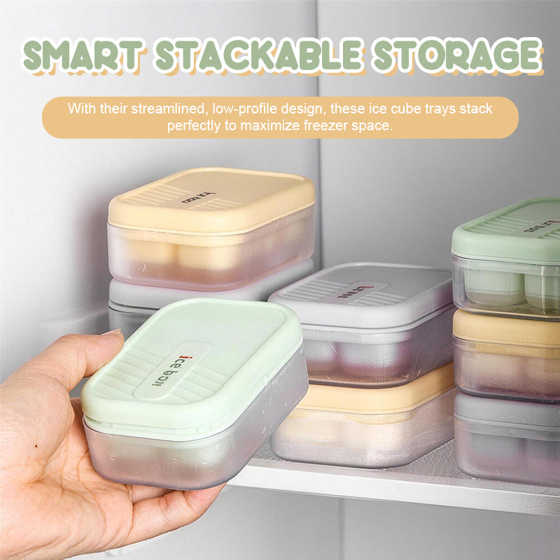 🎁OFFERTA 1+1 GRATIS! 🧊Cubetti di ghiaccio perfetti, senza sforzo--Mini vassoio per cubetti di ghiaccio – 6 scomparti