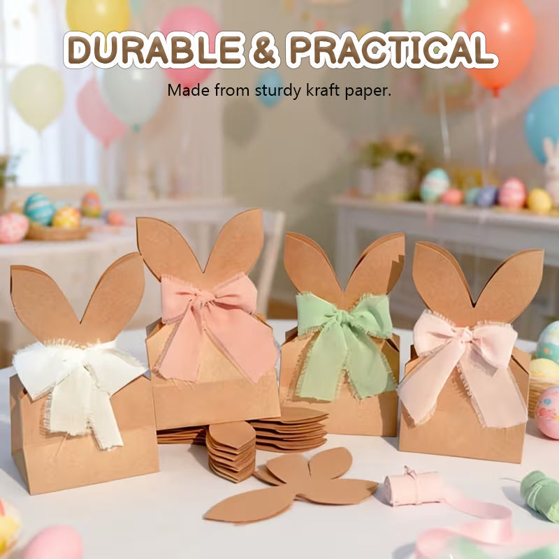 🐰 Decora la tua Pasqua: crea i tuoi sacchetti a forma di coniglietto pasquale con il nostro kit fai da te!🐰🌷