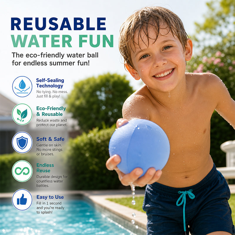 💦🎈 Reusable Self-Sealing Water Balloons