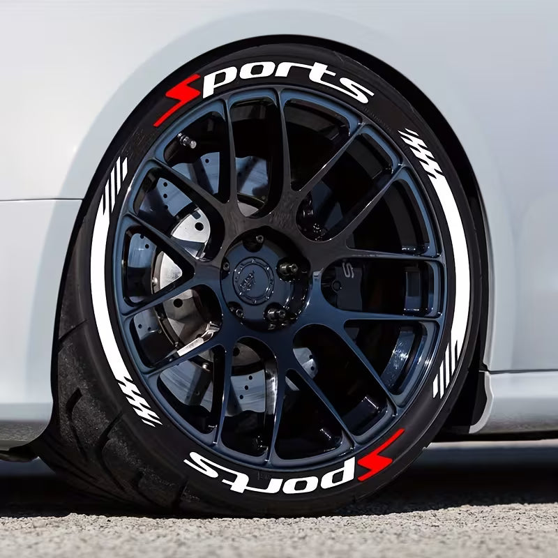 🏎️ 4 adesivi 3D per pneumatici: decalcomanie universali impermeabili per fianchi di ruote! 🔥