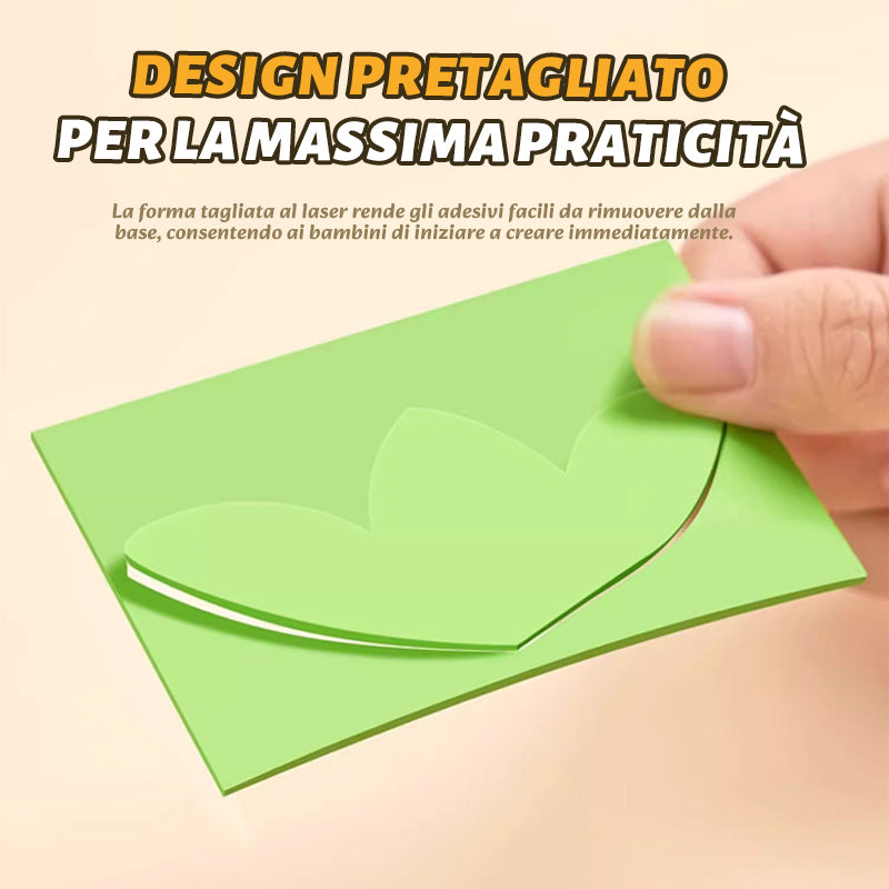 🐾 Kit di adesivi 3D in EVA per bambini