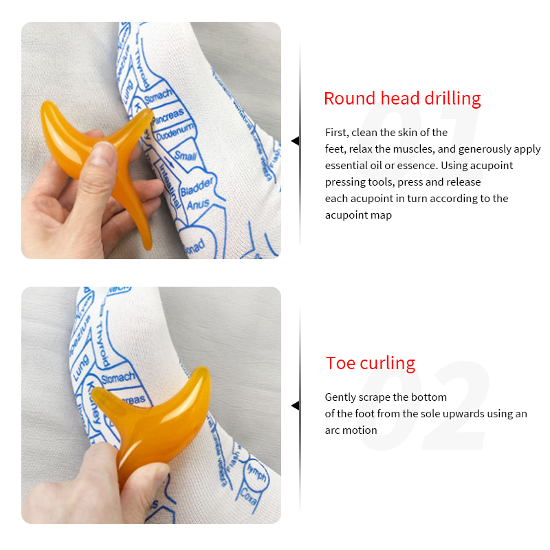 🧦 Kit Calzini per Riflessologia Plantare — Con Mappa dei Punti & Accessori per Digitopressione! 🦶✨