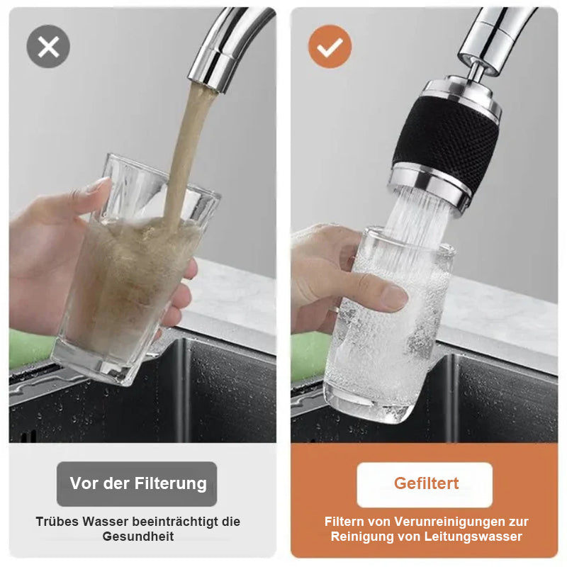 ✨ Aeratore Per Rubinetto Girevole A 360 gradi E Resistente Agli Schizzi 🔥